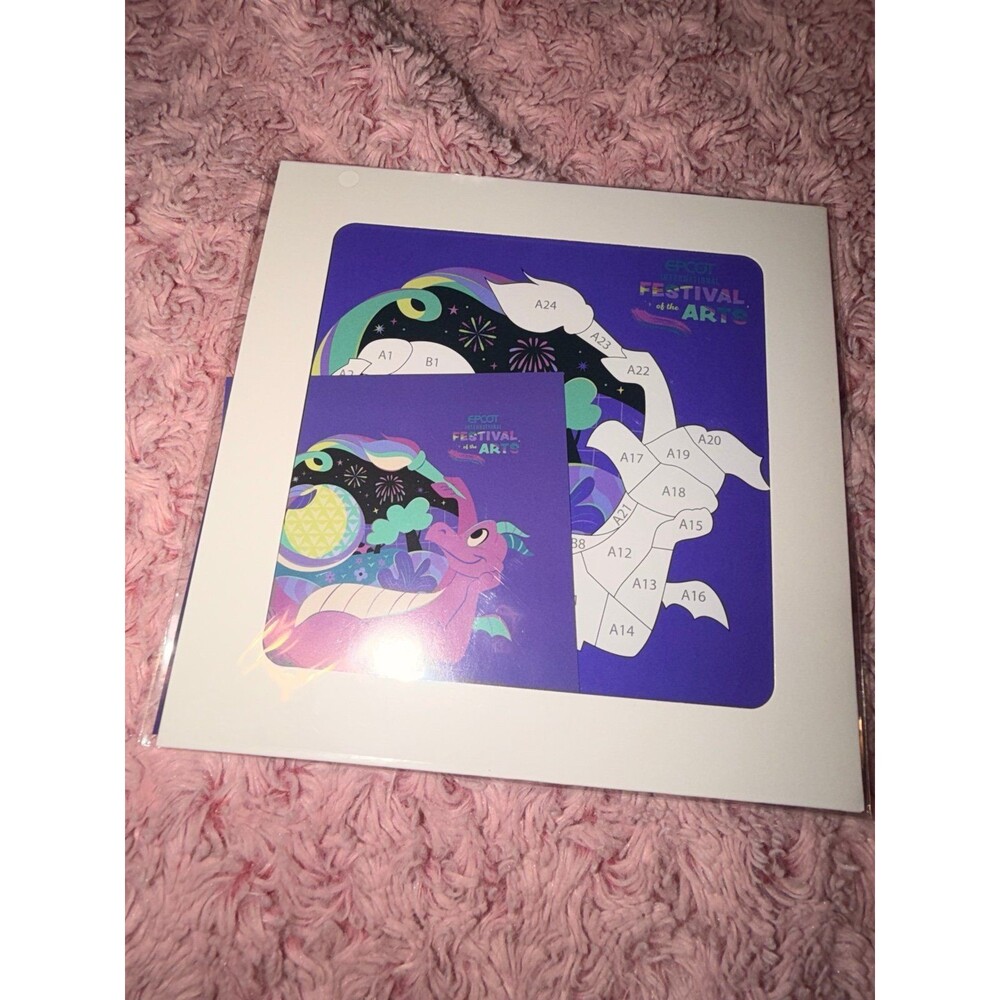 EPCOT Festival of the Arts Figment Paint-by-Number Mural Postcard Print